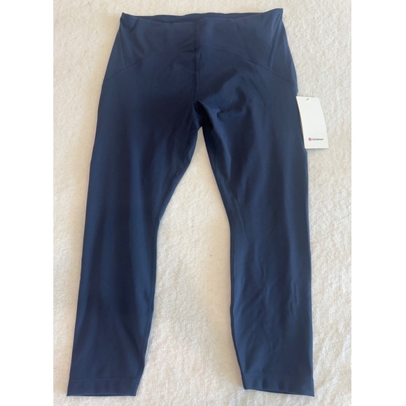 NWT Lululemon InStill High-Rise Tight 25 True Navy Yoga Leggings Size 16